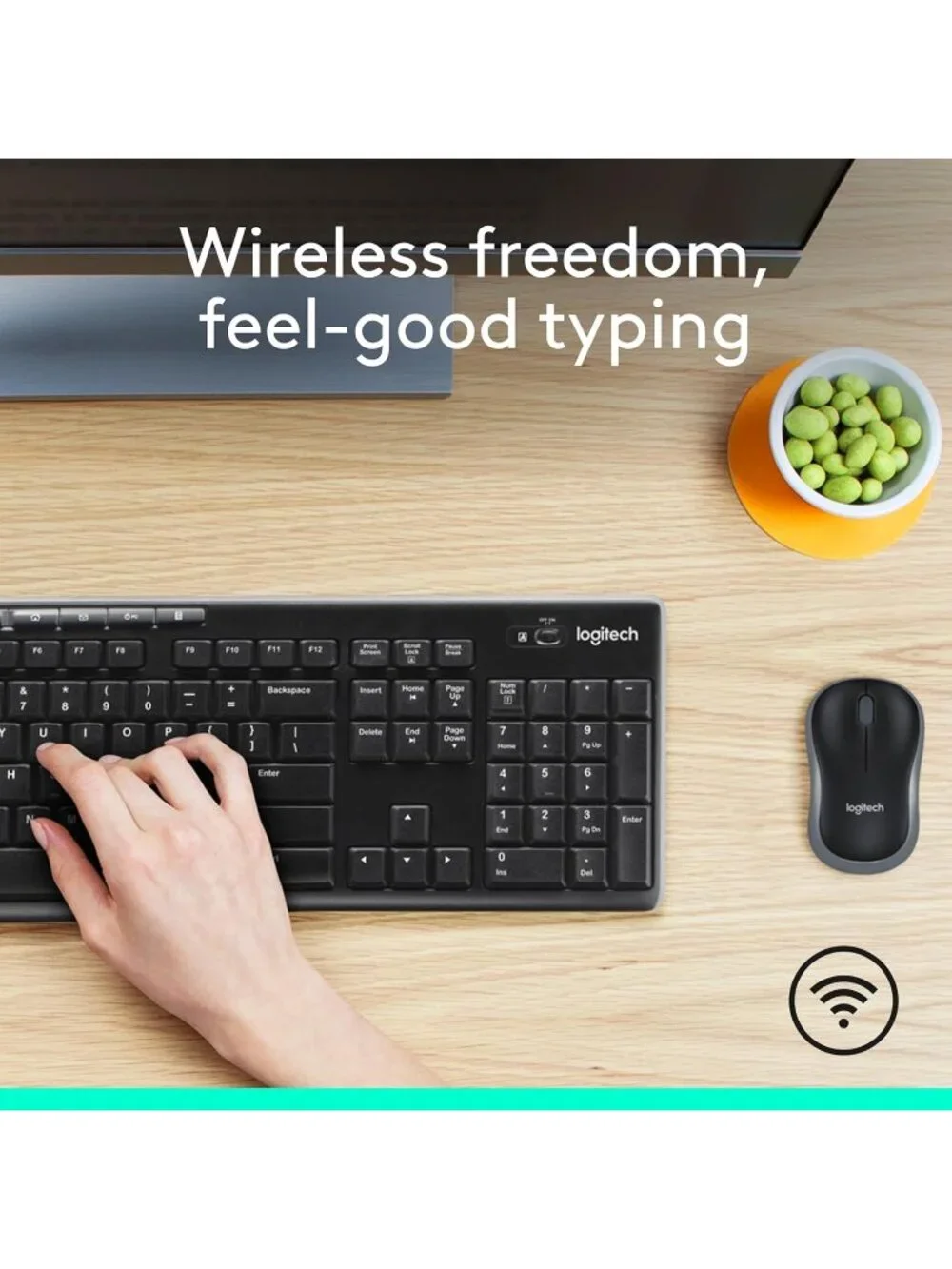 Logitech MK270 Wireless Keyboard and Mouse Combo for Windows, 2.4 GHz Wireless
